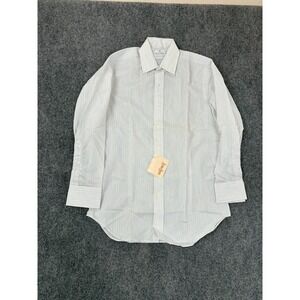 NWTNeiman Marcus CottonDress Shirt Fitted Long Sleeve Button Down Size 14.5X31.5